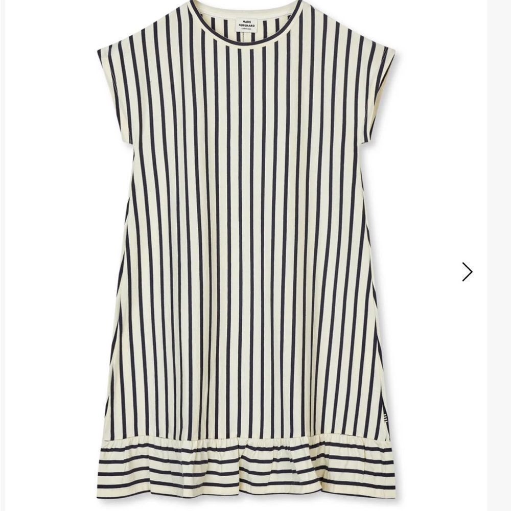 NWT Mads Norgaard Soft Single Dreamina Striped Dress Girls Size 8Y